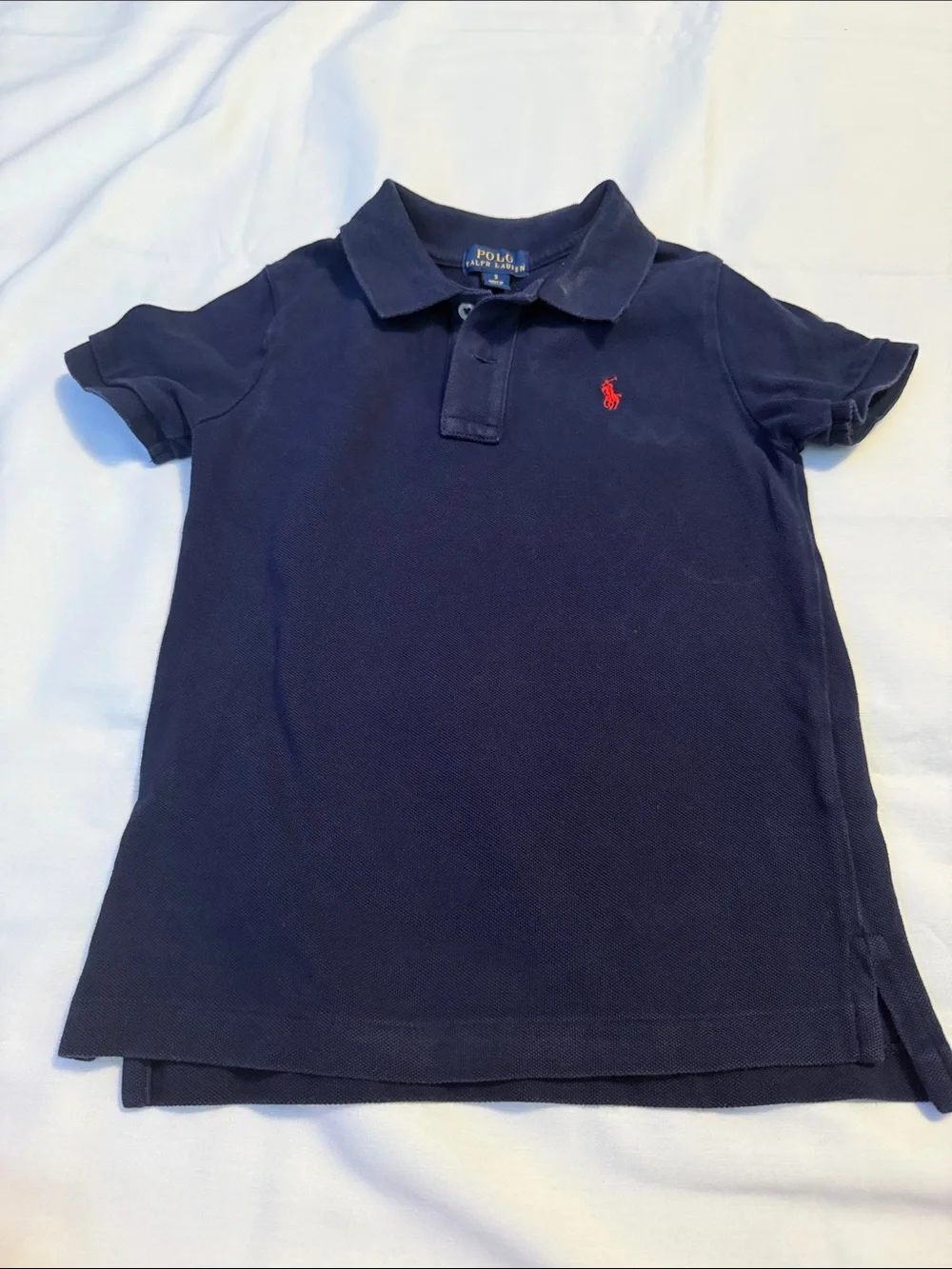 Ralph Lauren Kids Navy Polo with Red Pony Logo